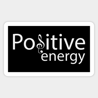 Positive energy artistic text design Sticker